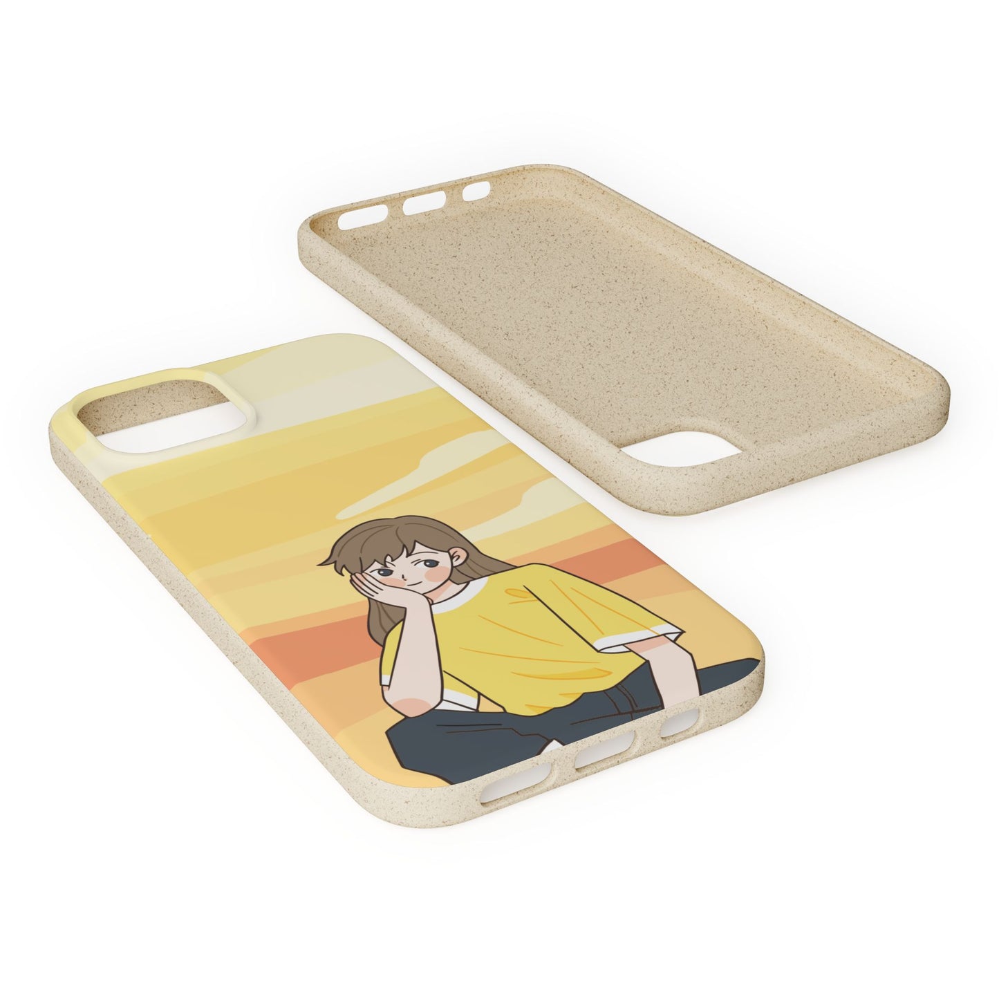 Eco-Friendly Phone Case with Sunset Girl Design, Biodegradable Cell Phone Cover for Teens, Unique Gift for Nature Lovers, Sustainable [...]