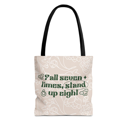 Inspirational Floral Tote Bag |Bag for Everyday Use, Eco-Friendly Gift, Shopping Bag, Beach Tote, Gift for Friends