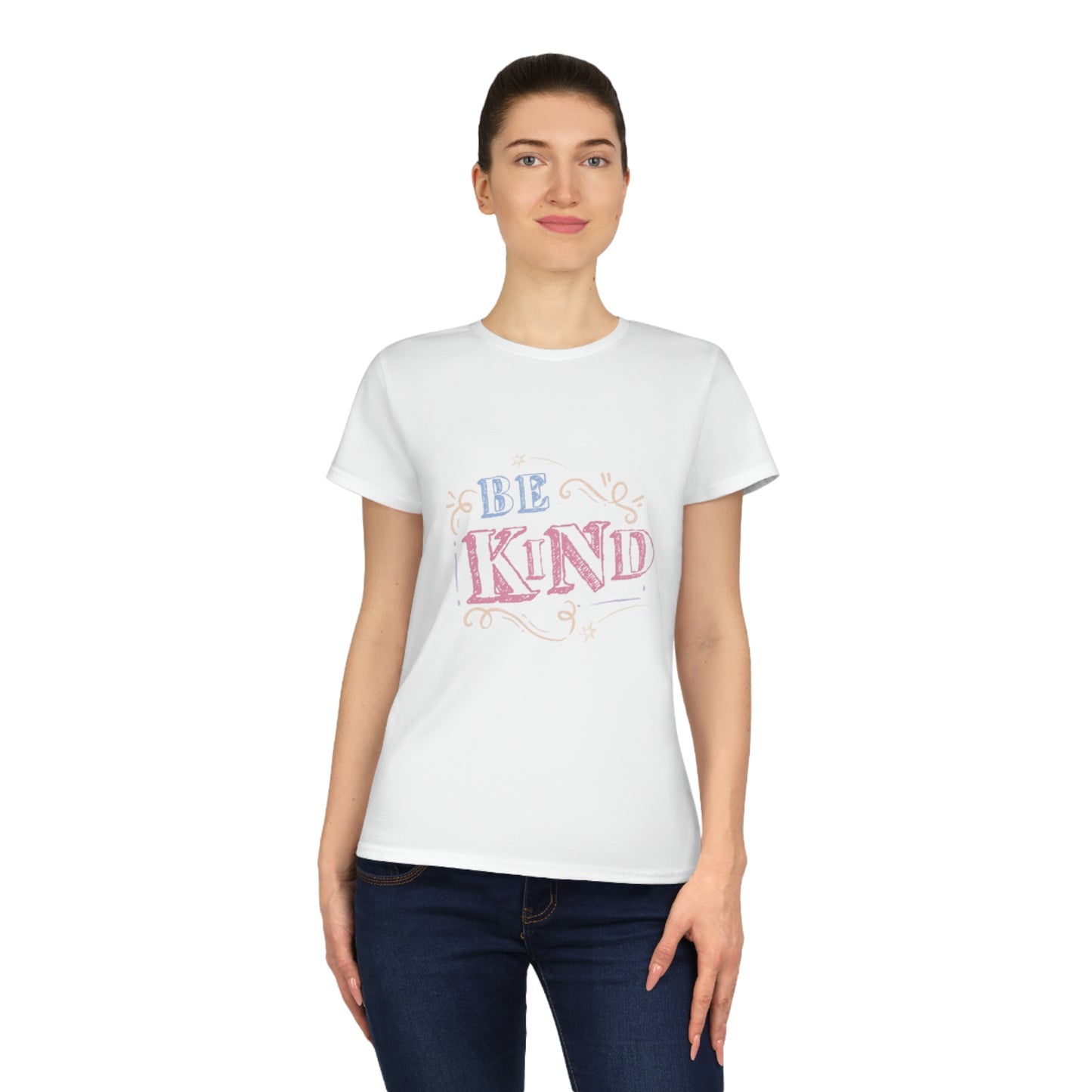Ladies' Be Kind Cotton T-Shirt -  Tee, Gift for Friends, Casual Wear, Positive Vibes, Everyday Comfort